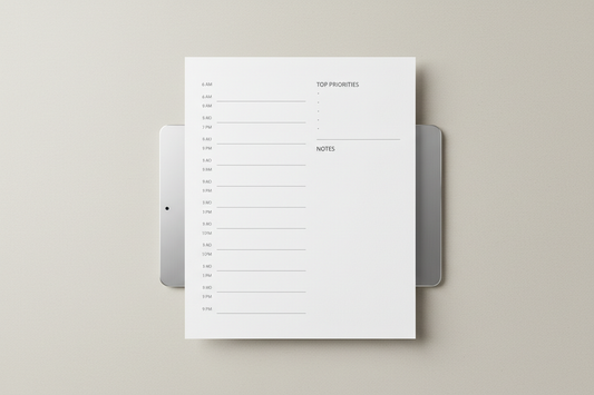 Daily Planner printable mockup