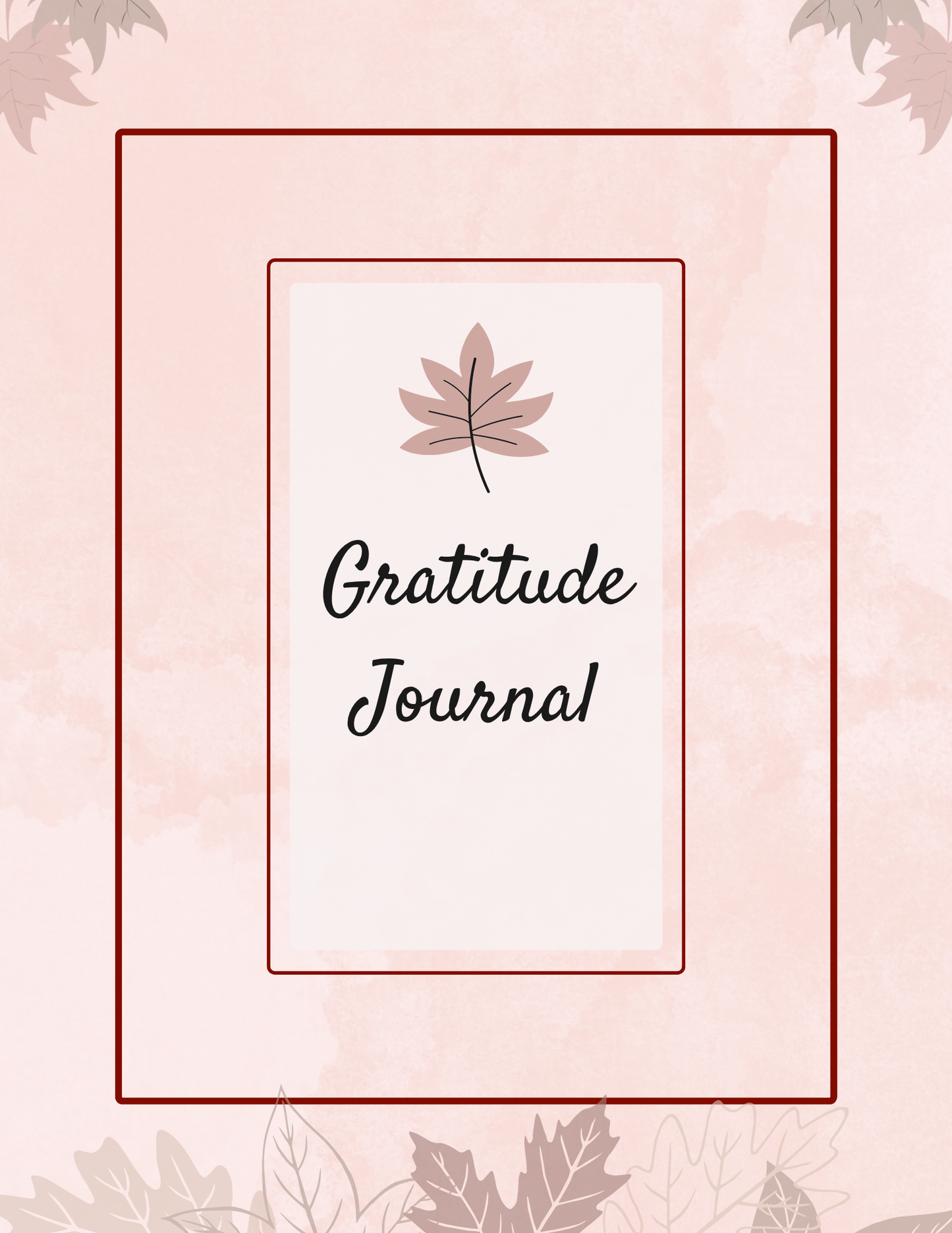 Gratitude Journal | Daily Reflection & Mindset Practice | Printable + Digital Download