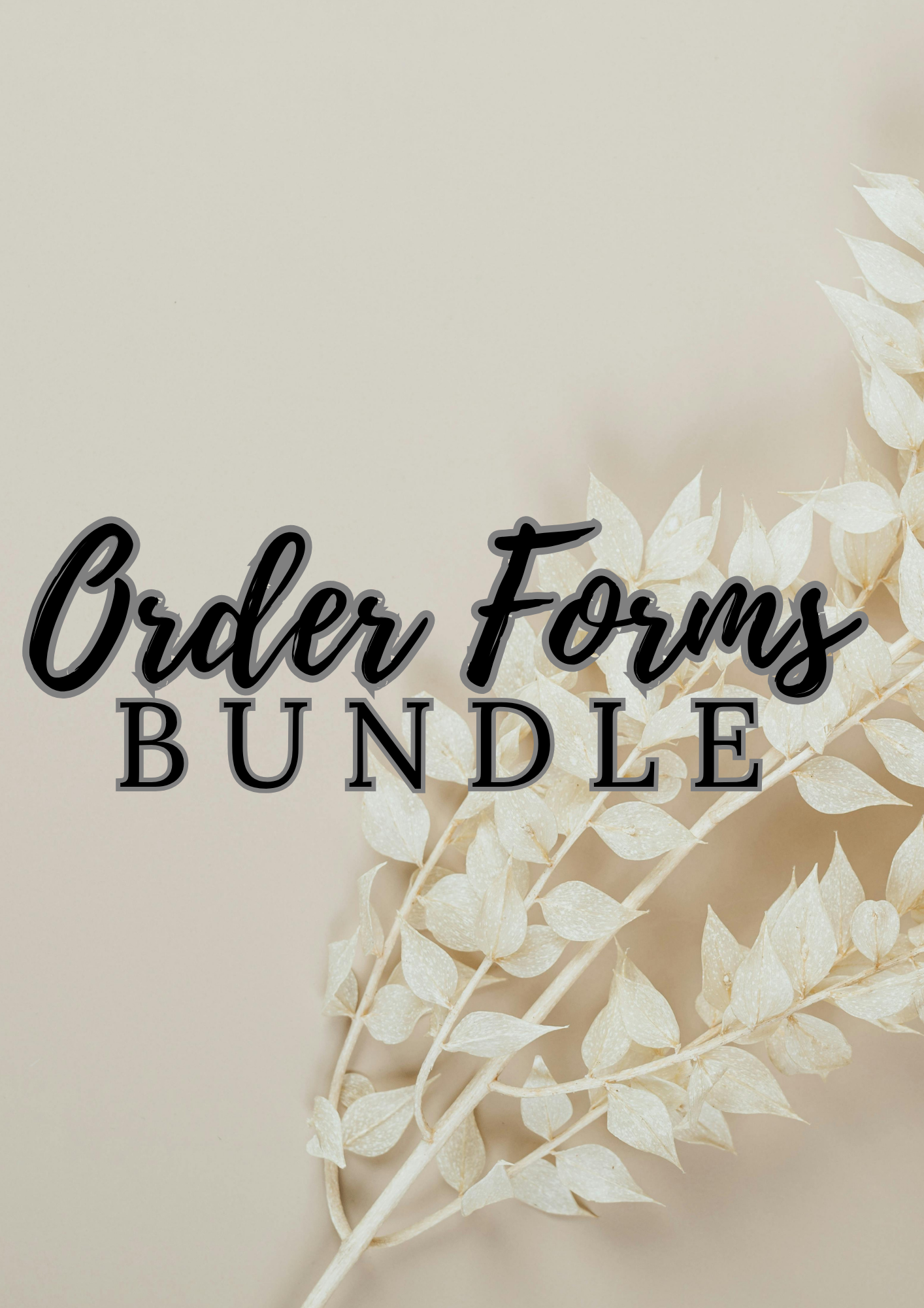 Order Form Bundle | 12-Page Business System | Printable + Digital Download