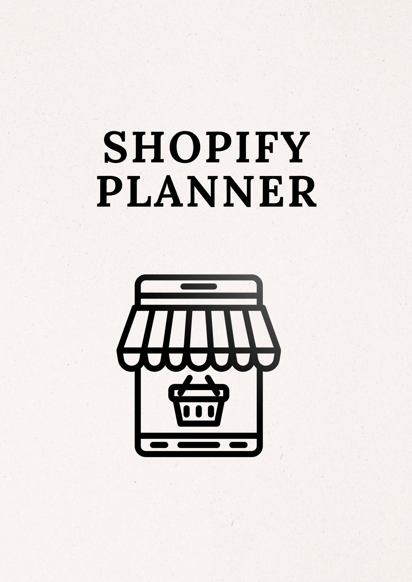 Shopify Planner | 41-Page Business System | Printable + Digital Download