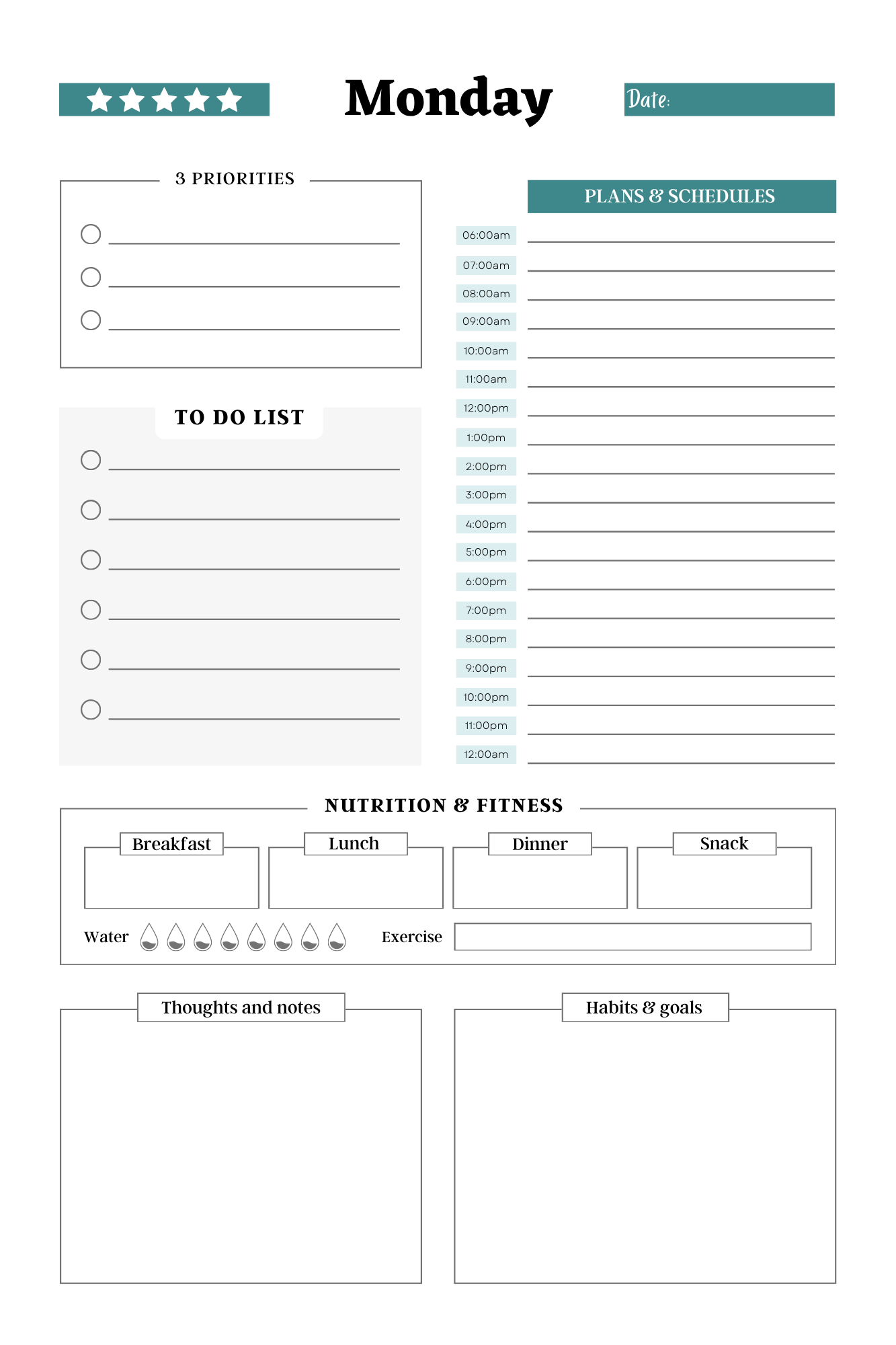 SIMPLE DAILY PLANNER