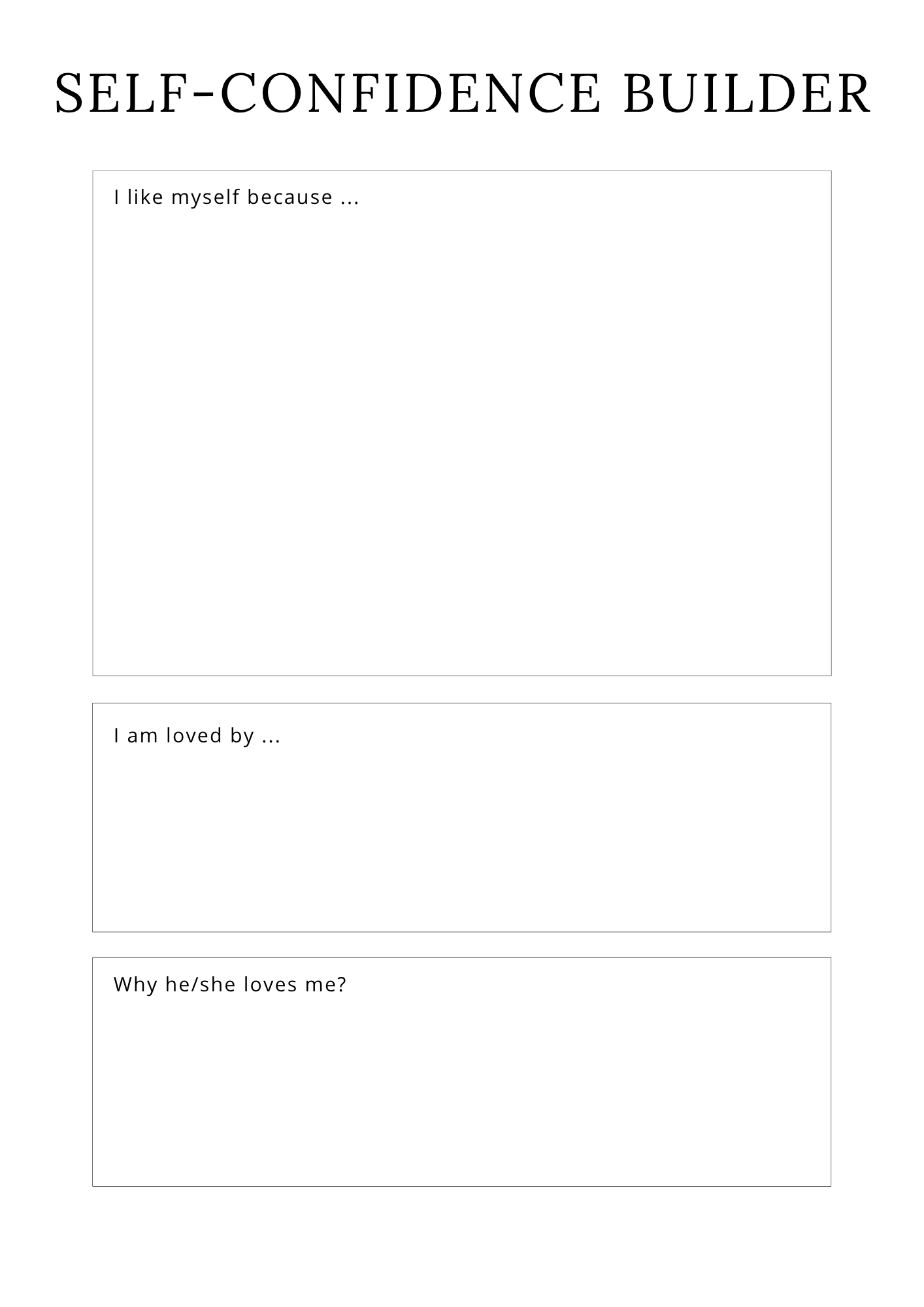 Confidence Journal | Build Confidence & Gain Clarity | Printable + Digital Download