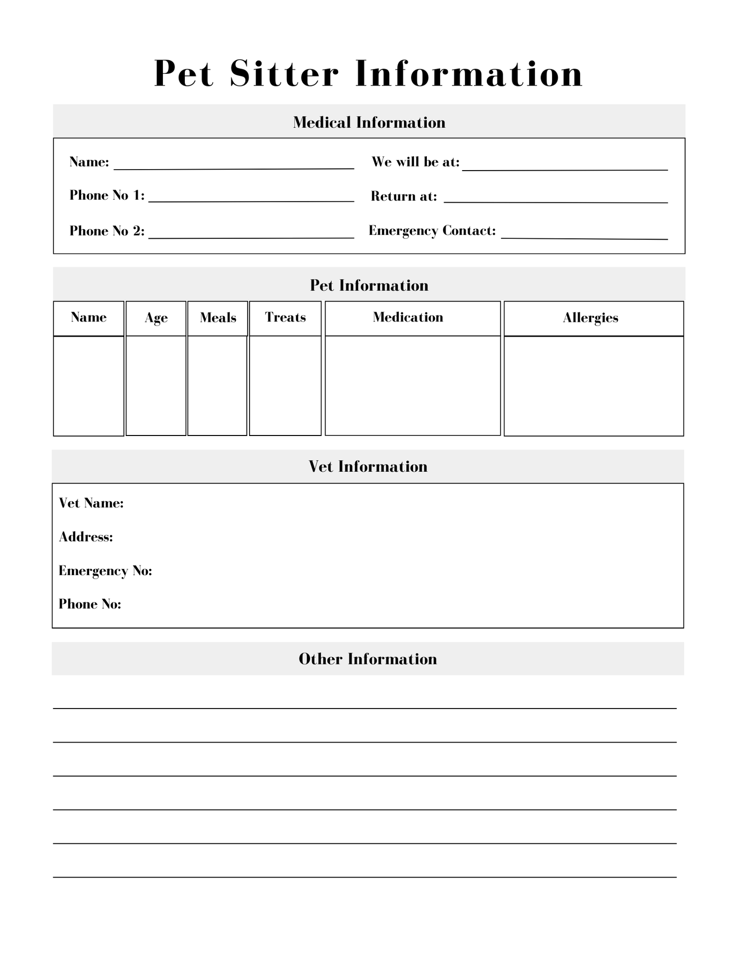 Pet Care Planner | 16-Page System | Printable + Digital Download