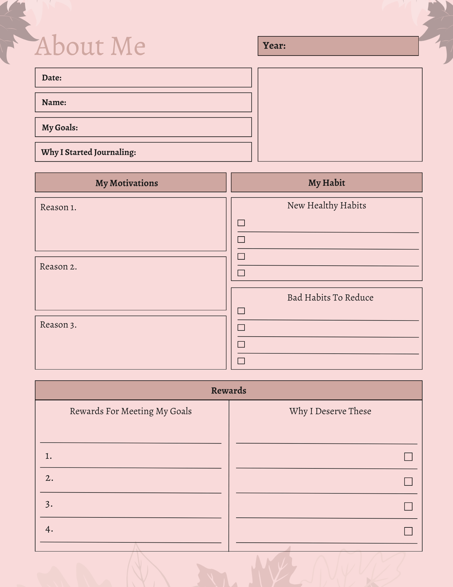 Gratitude Journal | Daily Reflection & Mindset Practice | Printable + Digital Download