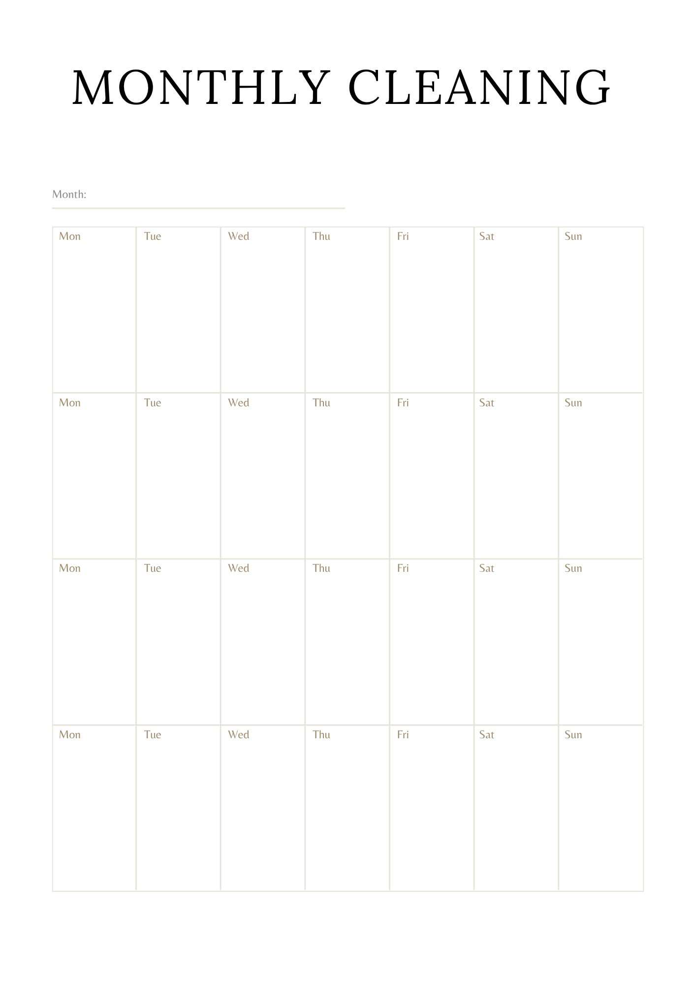 Cleaning Planner | 31-Page Business System | Printable + Digital Download