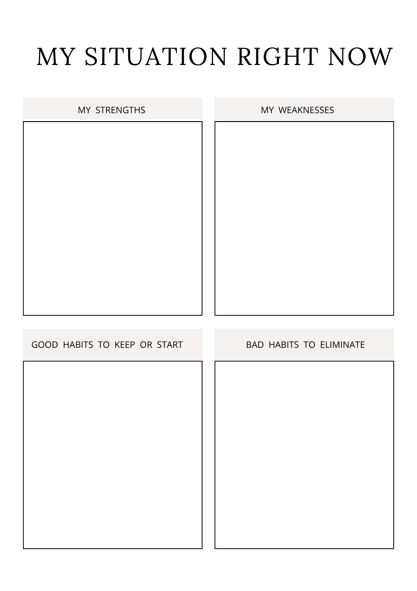Personal Growth Journal | Self Reflection & Mindset Builder | Printable + Digital Download