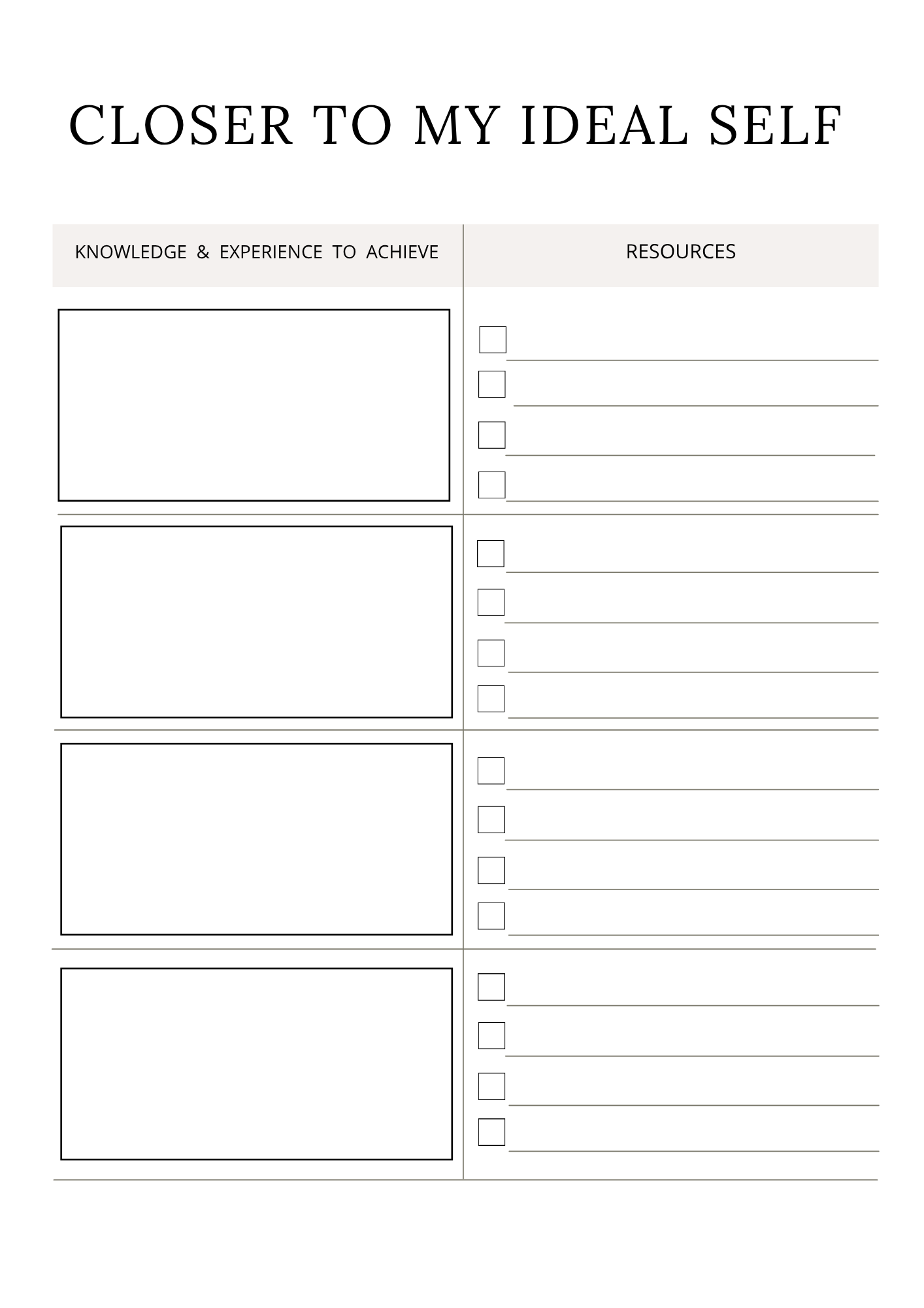 Personal Growth Journal | Self Reflection & Mindset Builder | Printable + Digital Download