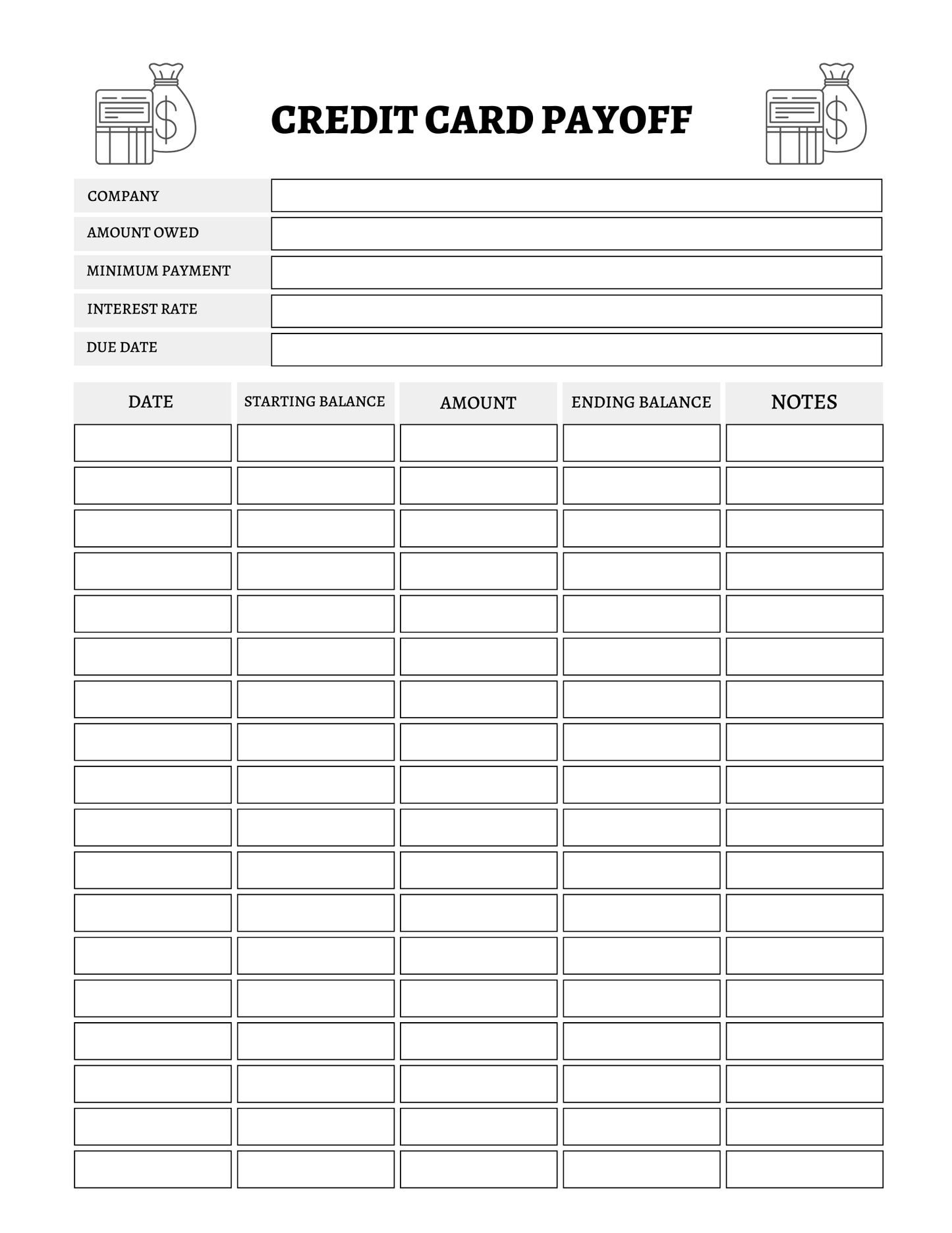 Budget Planner | 10-Page Business System | Printable + Digital Download