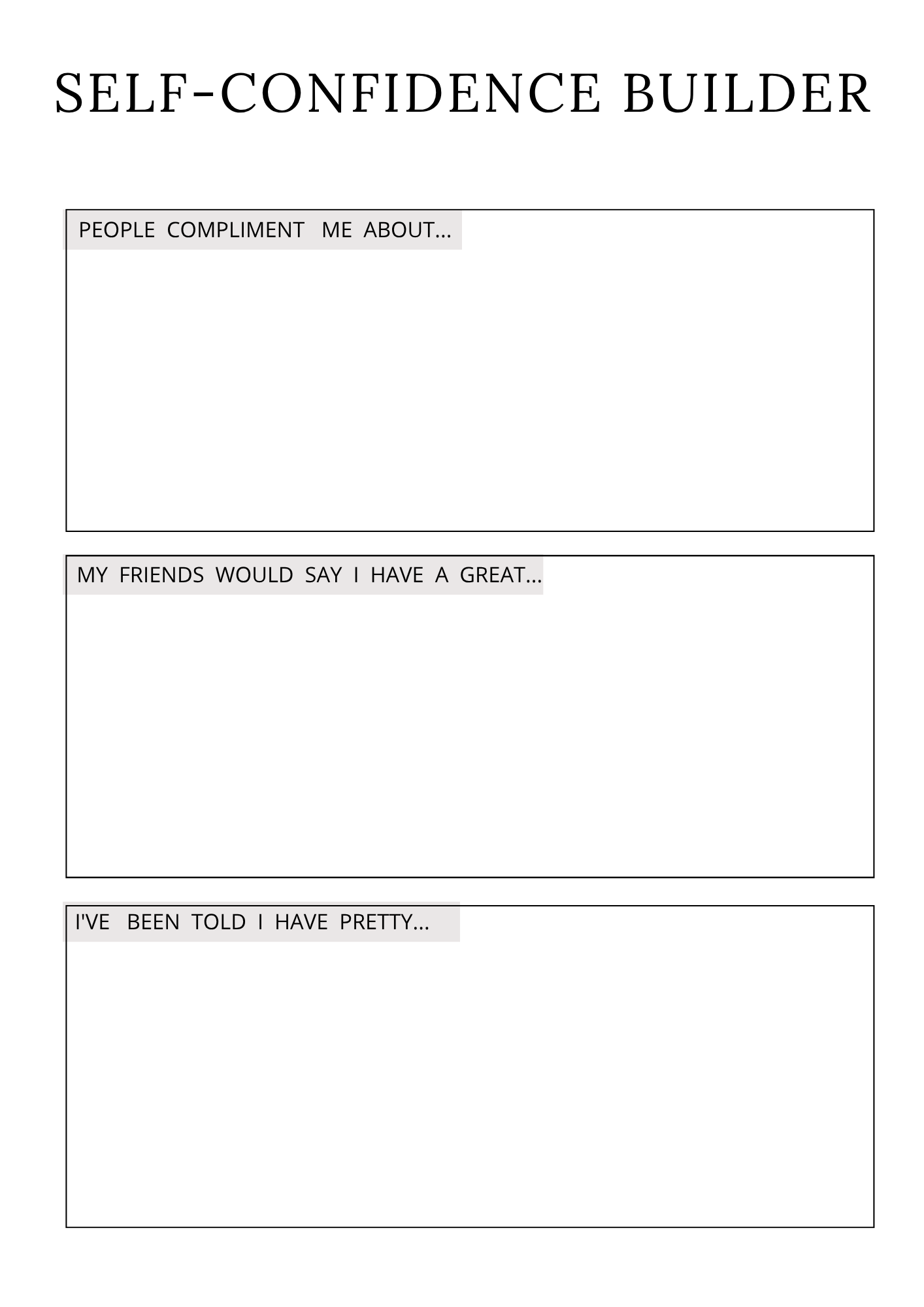 Confidence Journal | Build Confidence & Gain Clarity | Printable + Digital Download