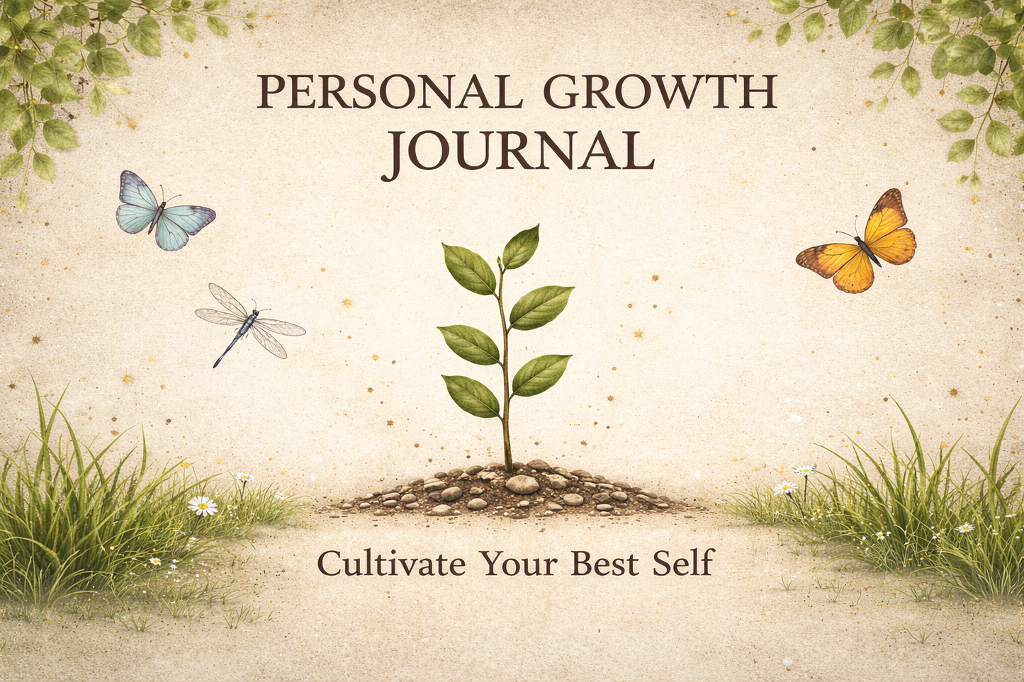 Personal Growth Journal | Self Reflection & Mindset Builder | Printable + Digital Download