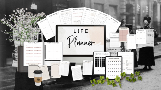 Life Planner | 67-Page All-In-One Life Planning System | Printable + Digital Download