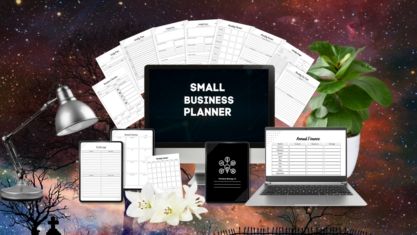 Small Business Planner | 60-Page Business System | Printable + Digital Download