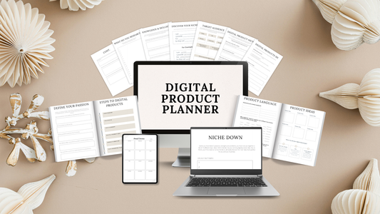 Digital Product Planner | 35-Page Business System | Printable + Digital Download