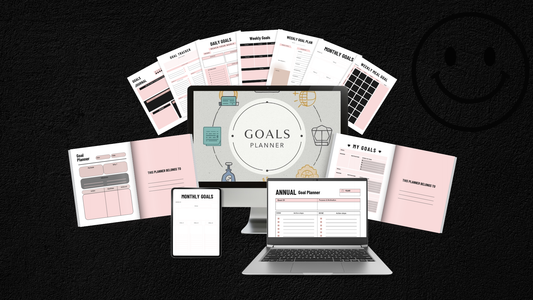 Goals Planner | 36-Page Goal Setting System | Printable + Digital Download