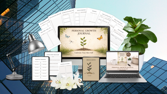 Personal Growth Journal | Self Reflection & Mindset Builder | Printable + Digital Download