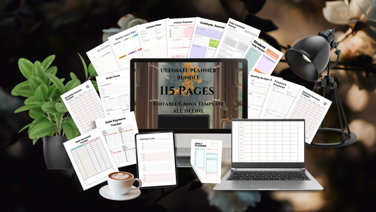 Ultimate Planner Bundle | All-In-One Life & Business System | Printable + Digital Download