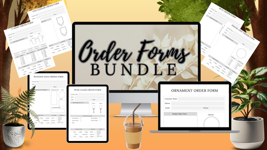 Order Form Bundle | 12-Page Business System | Printable + Digital Download