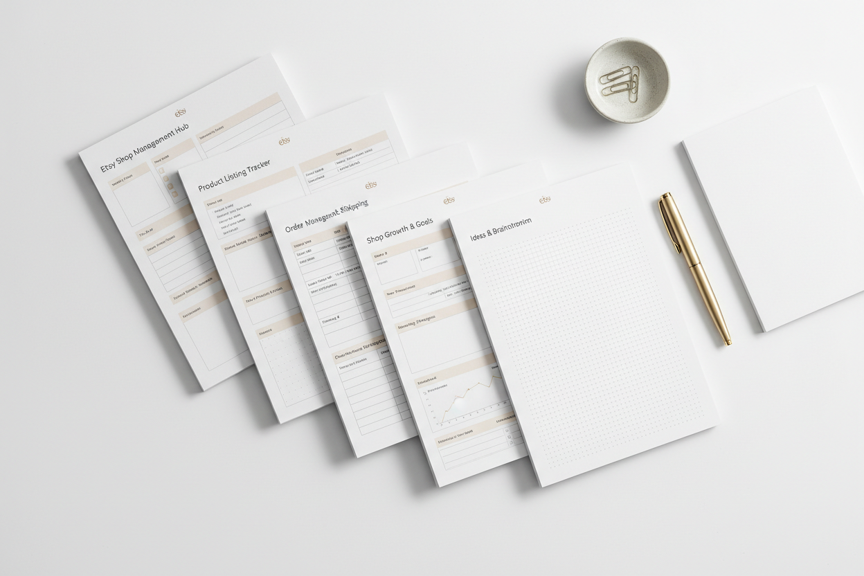 Etsy Shop Planner Mockup