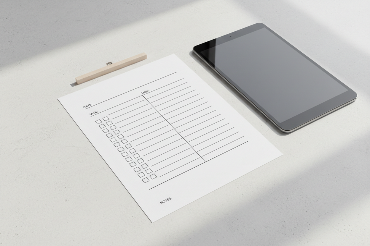 Daily To-Do List printable mockup
