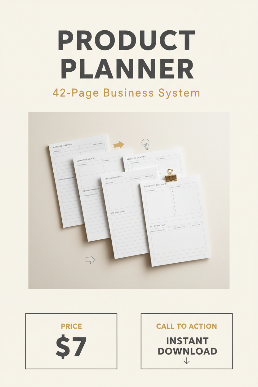 Product Launch Planner Sales Flyer